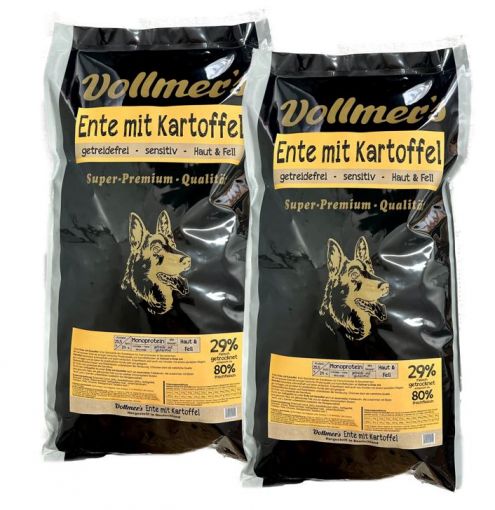 Vollmers Ente & Kartoffel 2 x 12,5 kg Sparpaket