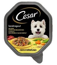 Cesar Schale Landragout mit Huhn, Gemüse & braunem Reis 150g (Menge: 14 je Bestelleinheit)