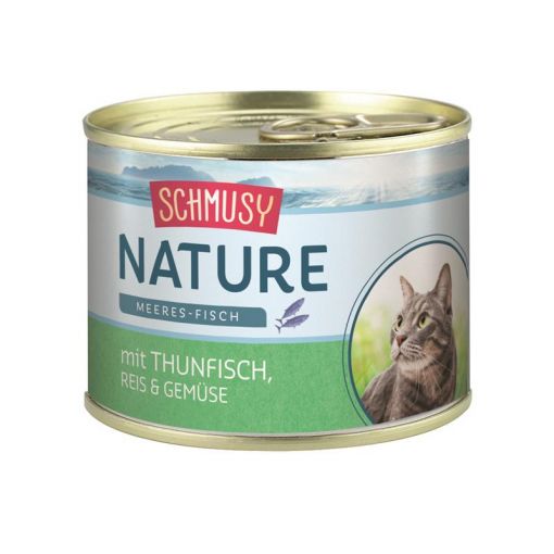 Schmusy Nature Meeres-Fisch Dose Thunfisch, Reis & Gemüse 185 g (Menge: 12 je Bestelleinheit)