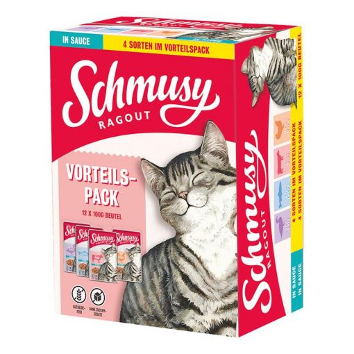 Schmusy Ragout in Sauce Vorteilspack 12x100g (Menge: 4 je Bestelleinheit)