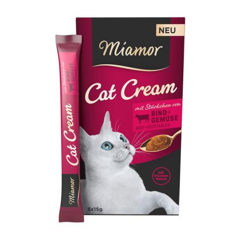 Miamor Cream Rind & Gemüse 5x15g (Menge: 11 je Bestelleinheit)