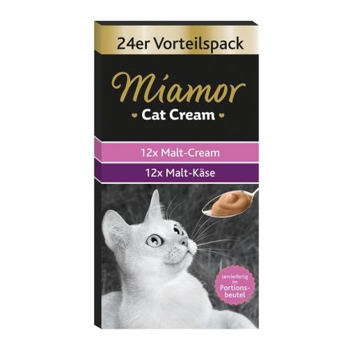 Miamor Snack Malt-Cream Vorteilspack 4x (24x15 g) (Menge: 4 je Bestelleinheit)