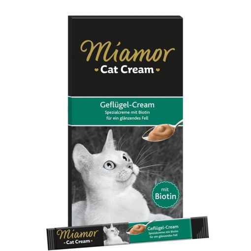 Miamor Snack Geflügel-Cream 6 x 15 g (Menge: 11 je Bestelleinheit)