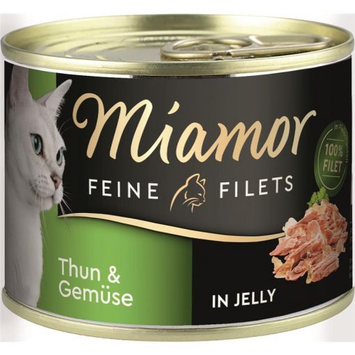 Miamor Dose Feine Filets Thunfisch & Gemüse 185 g (Menge: 12 je Bestelleinheit)