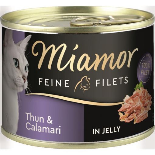 Miamor Dose Feine Filets Thunfisch & Calamari 185 g (Menge: 12 je Bestelleinheit)