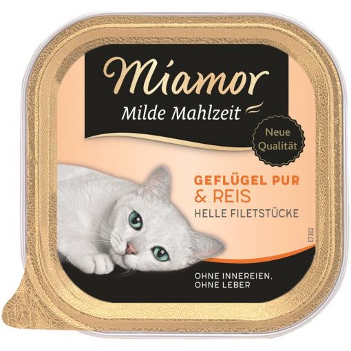 Miamor Schale Milde Mahlzeit Geflügel & Reis 100 g (Menge: 16 je Bestelleinheit)