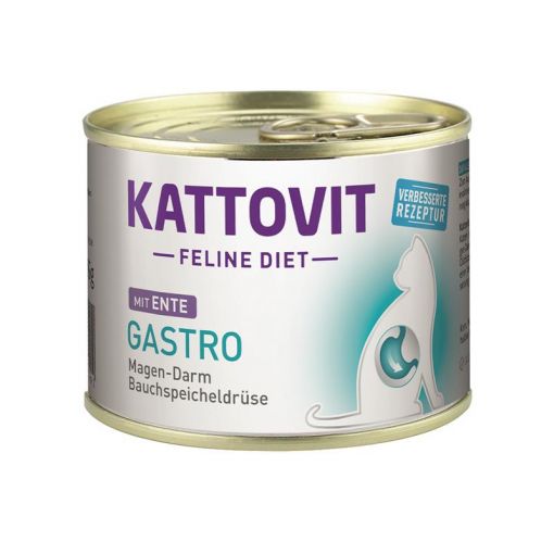 Kattovit Dose Feline Diet Gastro Ente 185g (Menge: 12 je Bestelleinheit)