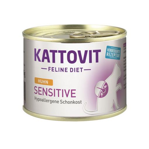 Kattovit Dose Feline Diet Sensitive Huhn 185g (Menge: 12 je Bestelleinheit)