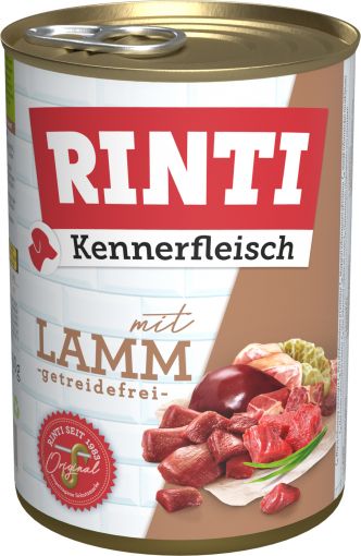 Rinti Dose Kennerfleisch Lamm 400 g (Menge: 24 je Bestelleinheit)