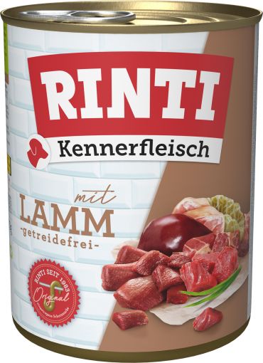 Rinti Dose Kennerfleisch Lamm 800 g (Menge: 12 je Bestelleinheit)
