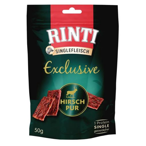 Rinti Exclusive Snack Hirsch 50 g (Menge: 12 je Bestelleinheit)