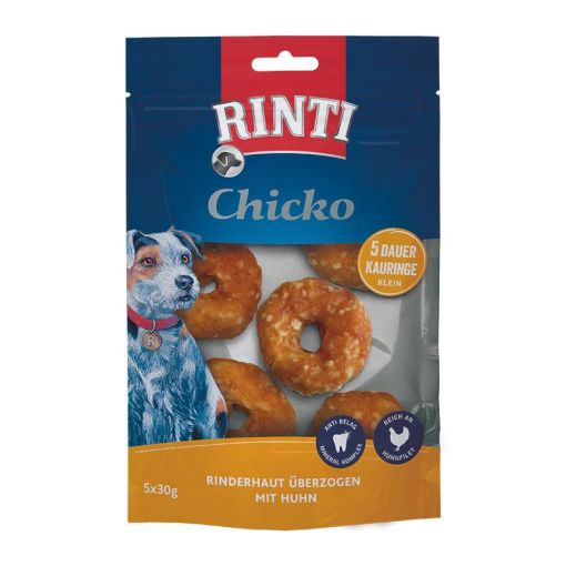 Rinti Chicko Dauer-Kauringe klein mit Huhn 5 x 30 g (Menge: 9 je Bestelleinheit)