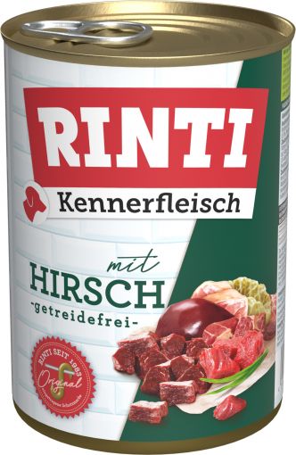 Rinti Dose Kennerfleisch Hirsch 400 g (Menge: 24 je Bestelleinheit)