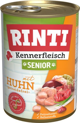 Rinti Dose Kennerfleisch Senior Huhn 400 g (Menge: 12 je Bestelleinheit)