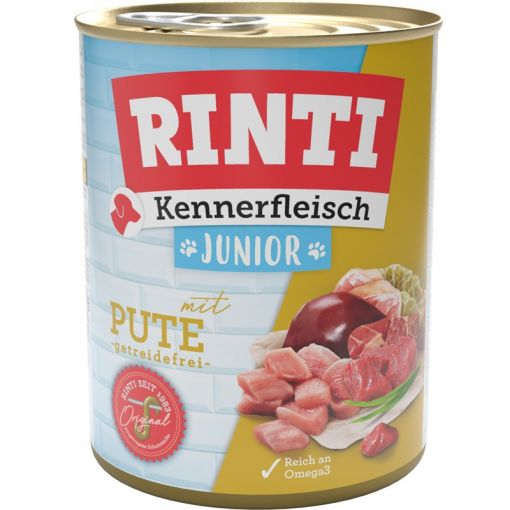 Rinti Dose Kennerfleisch Junior Pute 800g (Menge: 12 je Bestelleinheit)
