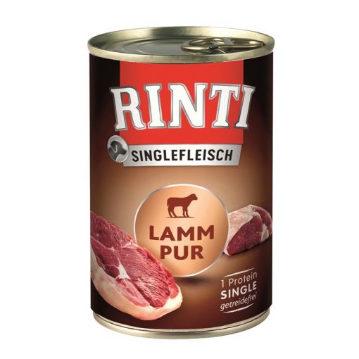 Rinti Dose Singlefleisch Lamm pur 400 g (Menge: 12 je Bestelleinheit)