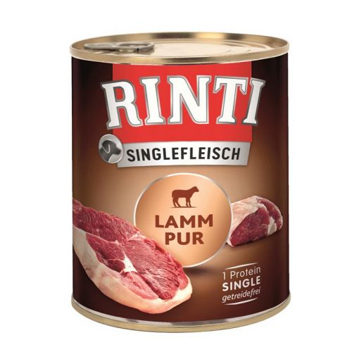 Rinti Dose Singlefleisch Lamm Pur 800 g (Menge: 6 je Bestelleinheit)