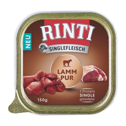 Rinti Schale Singlefleisch Lamm Pur 150g  (Menge: 10 je Bestelleinheit)