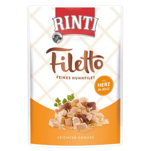 Rinti Filetto Huhnfilet mit Herz in Jelly 100 g (Menge: 24 je Bestelleinheit)