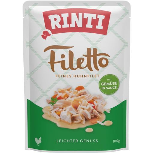 Rinti P.B. Filetto Huhn & Gemüse in Sauce 100g (Menge: 24 je Bestelleinheit) Rinti P.B. Filetto Huhn & Gemüse in Sauce 100g (Menge: 24 je Bestelleinheit)