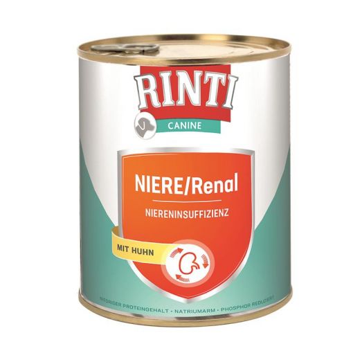 Rinti Dose Canine Niere/Renal Huhn 800 g (Menge: 6 je Bestelleinheit)