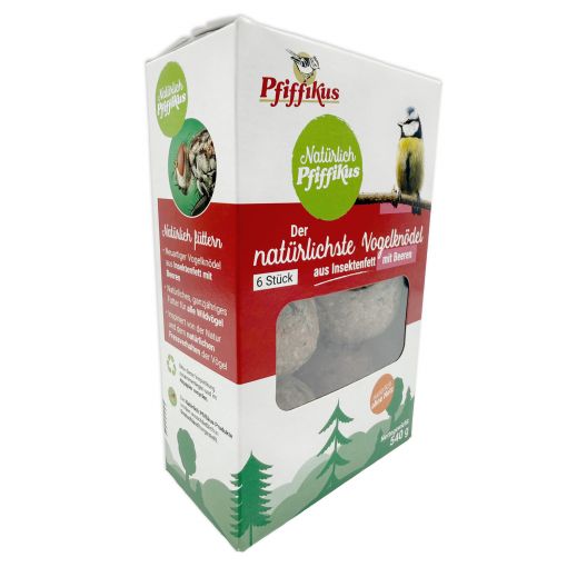 Natürlich Pfiffikus Insektenfettknödel Beeren 6er Faltschachtel (Menge: 6 je Bestelleinheit) Natürlich Pfiffikus Insektenfettknödel Beeren 6er Faltschachtel (Menge: 6 je Bestelleinheit)