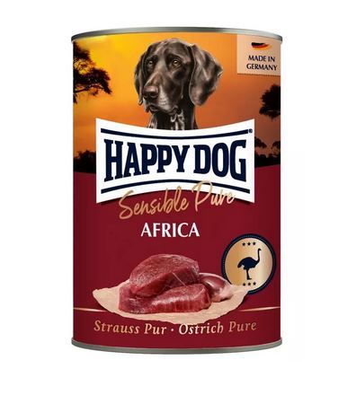 Happy Dog Dose Sensible Pure Africa Strauß 400g (Menge: 6 je Bestelleinheit)