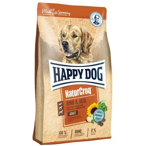 Happy Dog NaturCroq Rind & Reis 15 kg