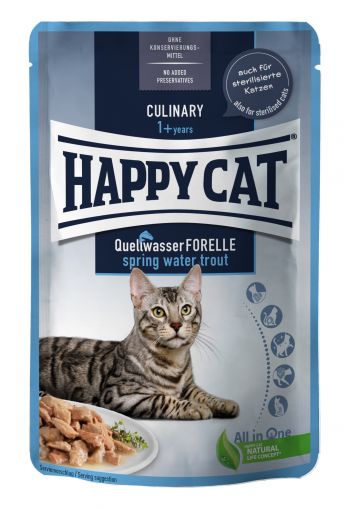 Happy Cat Pouches Culinary Forelle 85g (Menge: 24 je Bestelleinheit)