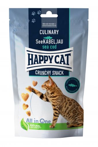 Happy Cat Snack Culinary Crunchy See-Kabeljau 70g