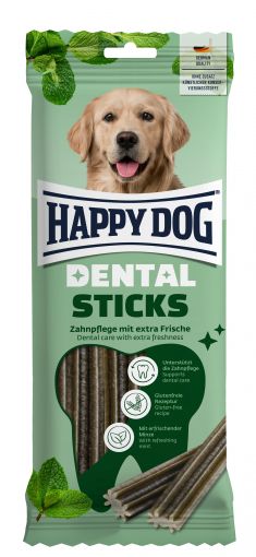 Happy Dog Dental Snacks Dental Sticks 130g (Menge: 12 je Bestelleinheit) Happy Dog Dental Snacks Dental Sticks 130g (Menge: 12 je Bestelleinheit)