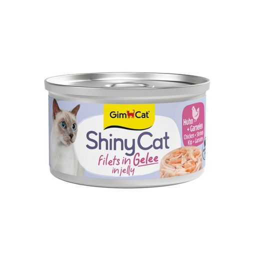 Gimpet ShinyCat in Jelly H&uuml;hnchen & Garnelen 70g (Menge: 24 je Bestelleinheit)