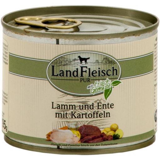 Landfleisch Dog Pur Lamm & Ente & Kartoffeln 195 g (Menge: 12 je Bestelleinheit)