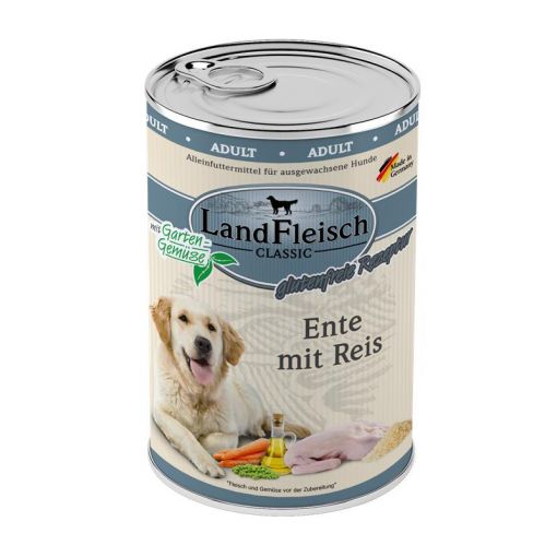 Landfleisch Dog Classic Ente mit Reis & Gartengemüse 400g (Menge: 6 je Bestelleinheit)