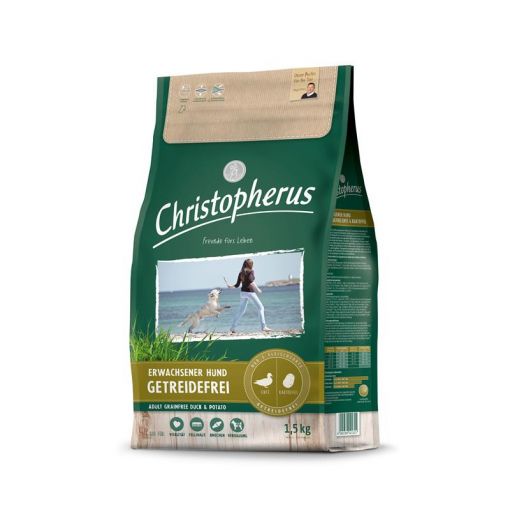 Christopherus Erwachsener Hund Getreidefrei Ente & Kartoffel 1,5kg