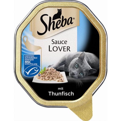 Sheba Schale Sauce Lover mit Thunfisch 85g (Menge: 22 je Bestelleinheit)