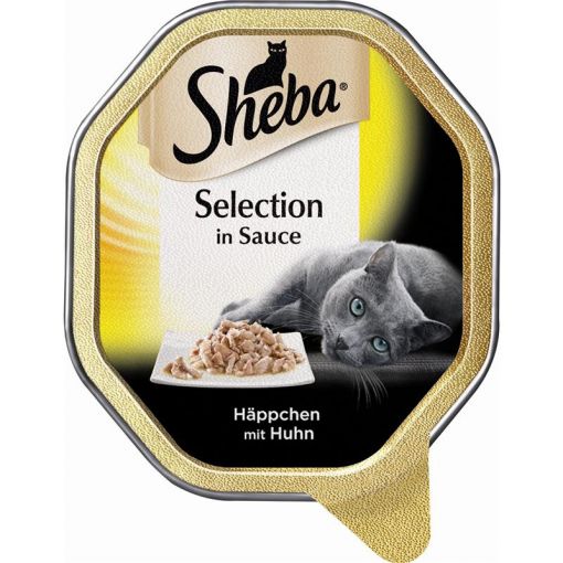 Sheba Schale Selection in Sauce Häppchen mit Huhn 85g (Menge: 22 je Bestelleinheit)