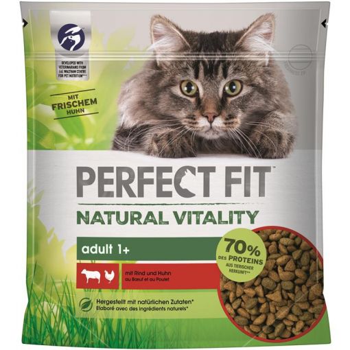 Perfect Fit Cat Natural Vitality Adult 1+ mit Rind & Huhn 650g
