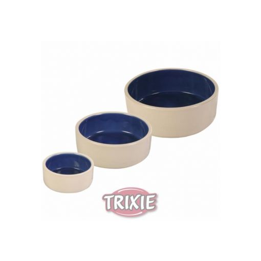 Trixie Keramiknapf 2,1 l  23 cm, creme blau