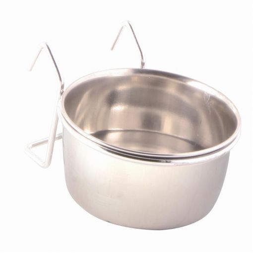 Trixie Edelstahlnapf mit Halter 150 ml 7 cm