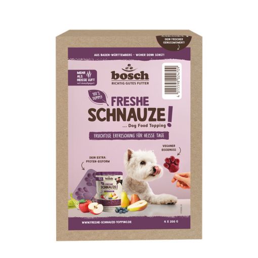 Bosch Freshe Schnauze Topping Aktionspaket Sommer 4x200g Bosch Freshe Schnauze Topping Aktionspaket Sommer 4x200g
