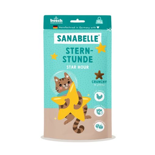 Sanabelle Snack Sternstunde 55g (Menge: 7 je Bestelleinheit) Sanabelle Snack Sternstunde 55g (Menge: 7 je Bestelleinheit)