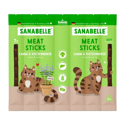 Sanabelle Snack Meat Sticks Lamm & Katzenminze 35g (Menge: 16 je Bestelleinheit) Sanabelle Snack Meat Sticks Lamm & Katzenminze 35g (Menge: 16 je Bestelleinheit)
