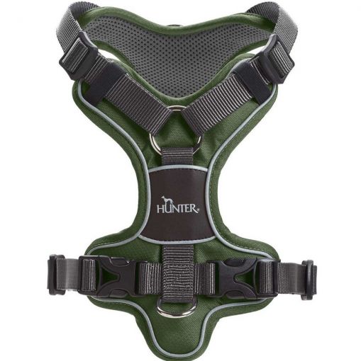 Hunter Geschirr Divo Nylon/Polyester grün/grau 56-73/M