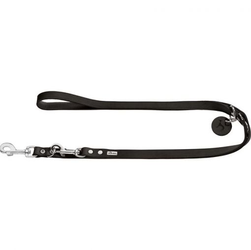 Hunter V-Leine Rindsleder schwarz 13/300