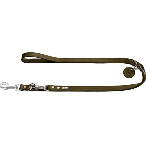 Hunter V-Leine Rindsleder olivgrün 13/300