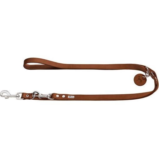 Hunter V-Leine Rindsleder cognac 16/300