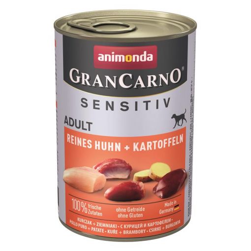 Animonda GranCarno Adult Sensitive Huhn & Kartoffeln 400g (Menge: 6 je Bestelleinheit)