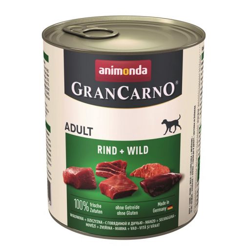 Animonda GranCarno Adult Rind & Wild 800g (Menge: 6 je Bestelleinheit)