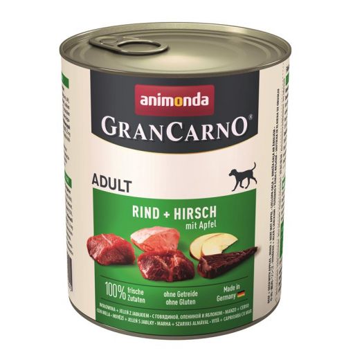 Animonda GranCarno Adult Rind, Hirsch & Apfel 800g (Menge: 6 je Bestelleinheit)